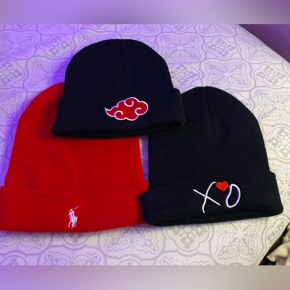 Bundle of Beanies, XO Naurto ralph lauren polo Beanies